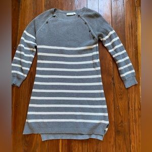 JoJo Maman Bebe cotton nursing sweater dress, size M.